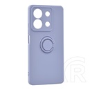 Gigapack Xiaomi Redmi Note 13 5G szilikon telefonvédő (tartógyűrű, mikrofiber plüss belső, mágneses, kameravédő) lila