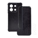 Gigapack Xiaomi Redmi Note 13 5G tok álló, bőr hatású ( oldalra nyíló, ütésálló, légpárnás sarok, kameravédő) fekete