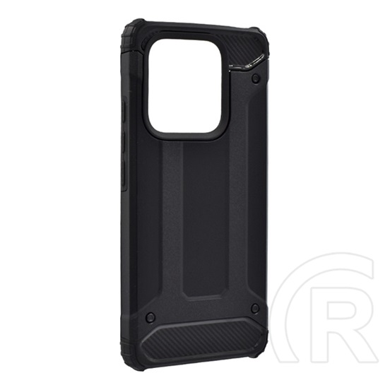 Gigapack Xiaomi Redmi Note 14 4G defender szilikon telefonvédő (ütésállóság, légpárnás sarok, fémhatás) fekete