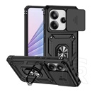 Gigapack Xiaomi Redmi Note 14 4G defender szilikon telefonvédő (ütésállóság, tartógyűrű, kameravédő) fekete