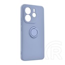 Gigapack Xiaomi Redmi Note 14 4G szilikon telefonvédő (tartógyűrű, mikrofiber plüss belső, mágneses, kameravédő) lila