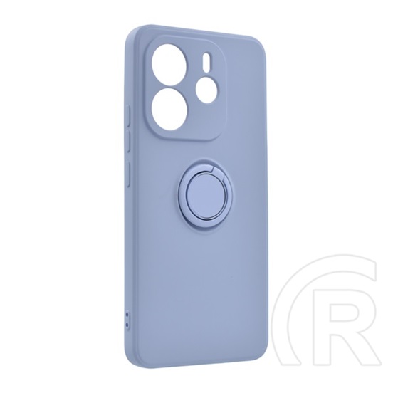 Gigapack Xiaomi Redmi Note 14 4G szilikon telefonvédő (tartógyűrű, mikrofiber plüss belső, mágneses, kameravédő) lila