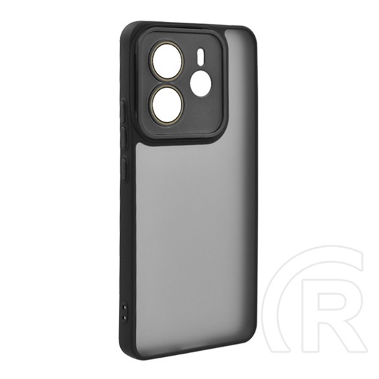 Gigapack Xiaomi Redmi Note 14 4G szilikon telefonvédő (ütésállóság, akril hátlap, kameravédő) fekete