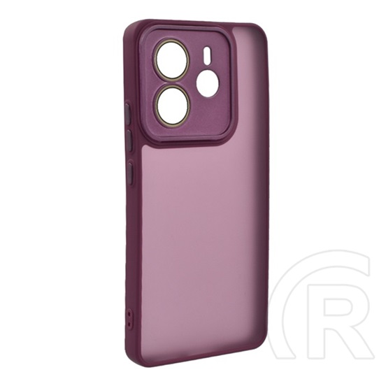 Gigapack Xiaomi Redmi Note 14 4G szilikon telefonvédő (ütésállóság, akril hátlap, kameravédő) lila