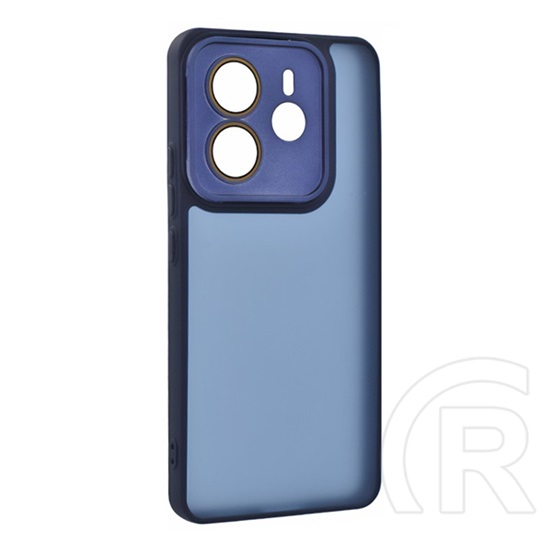 Gigapack Xiaomi Redmi Note 14 4G szilikon telefonvédő (ütésállóság, akril hátlap, kameravédő) sötétkék