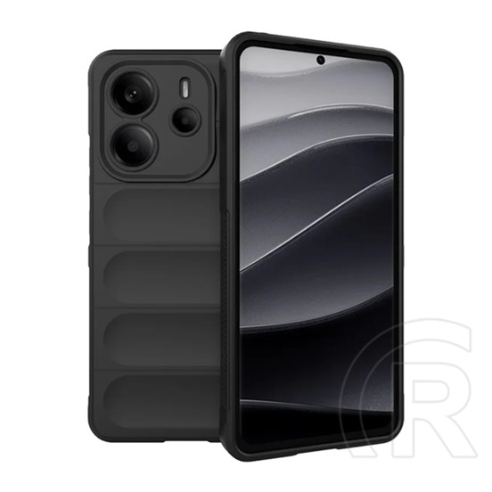 Gigapack Xiaomi Redmi Note 14 4G szilikon telefonvédő (ütésállóság, kameravédő, 3d) fekete