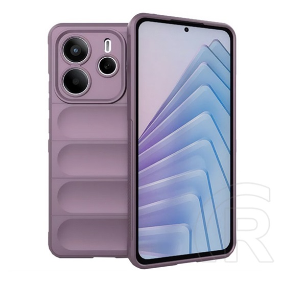 Gigapack Xiaomi Redmi Note 14 4G  szilikon telefonvédő (ütésállóság, kameravédő, 3d) lila