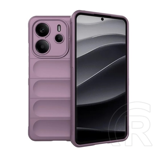 Gigapack Xiaomi Redmi Note 14 4G szilikon telefonvédő (ütésállóság, kameravédő, 3d) lila