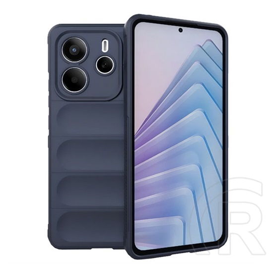 Gigapack Xiaomi Redmi Note 14 4G  szilikon telefonvédő (ütésállóság, kameravédő, 3d) sötétkék