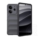 Gigapack Xiaomi Redmi Note 14 4G szilikon telefonvédő (ütésállóság, kameravédő, 3d) sötétszürke