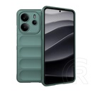 Gigapack Xiaomi Redmi Note 14 4G szilikon telefonvédő (ütésállóság, kameravédő, 3d) sötétzöld