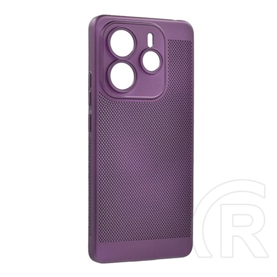 Gigapack Xiaomi Redmi Note 14 5G  műanyag telefonvédő (légáteresztő, lyukacsos, kameravédő) lila