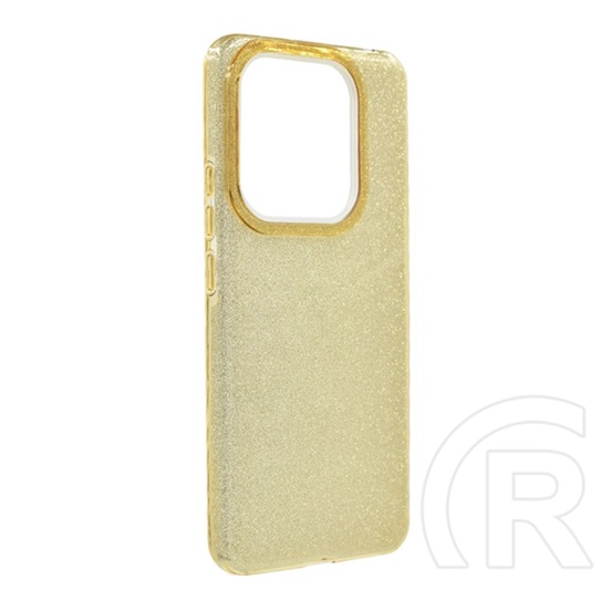 Gigapack Xiaomi Redmi Note 14 5G szilikon telefonvédő (műanyag belső, csillogó hátlap) arany