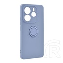 Gigapack Xiaomi Redmi Note 14 5G  szilikon telefonvédő (tartógyűrű, mikrofiber plüss belső, mágneses, kameravédő) lila