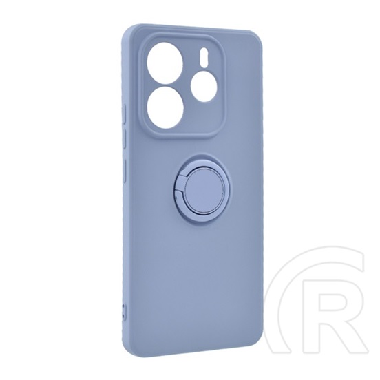 Gigapack Xiaomi Redmi Note 14 5G  szilikon telefonvédő (tartógyűrű, mikrofiber plüss belső, mágneses, kameravédő) lila