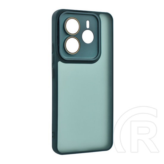 Gigapack Xiaomi Redmi Note 14 5G szilikon telefonvédő (ütésállóság, akril hátlap, kameravédő) sötétzöld