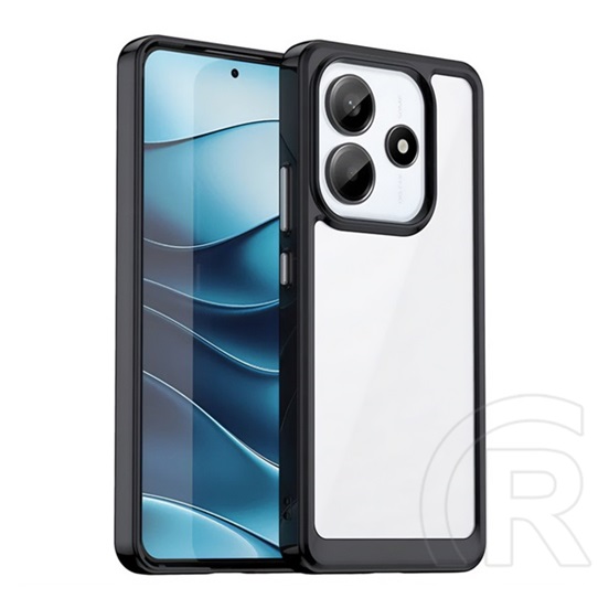 Gigapack Xiaomi Redmi Note 14 5G  szilikon telefonvédő (ütésállóság, átlátszó hátlap) fekete