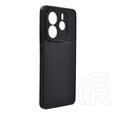 Gigapack Xiaomi Redmi Note 14 5G  szilikon telefonvédő (ütésállóság, légpárnás sarok, karbon minta) fekete