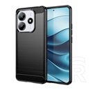 Gigapack Xiaomi Redmi Note 14 5G  szilikon telefonvédő (ütésállóság, légpárnás sarok, szálcsiszolt, karbon minta) fekete