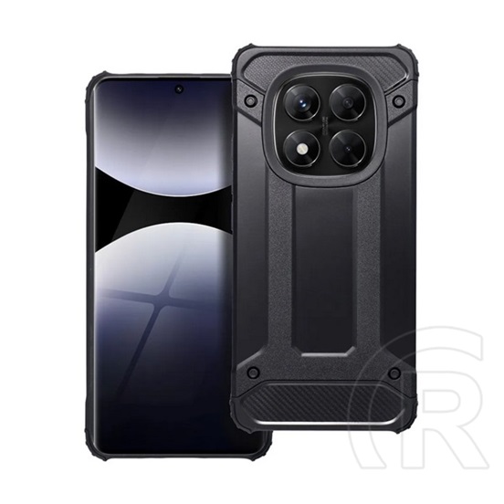 Gigapack Xiaomi Redmi Note 14 Pro 4G defender szilikon telefonvédő (ütésállóság, légpárnás sarok, fémhatás) fekete