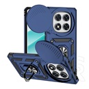 Gigapack Xiaomi Redmi Note 14 Pro 4G defender szilikon telefonvédő (ütésállóság, tartógyűrű, kameravédő) sötétkék