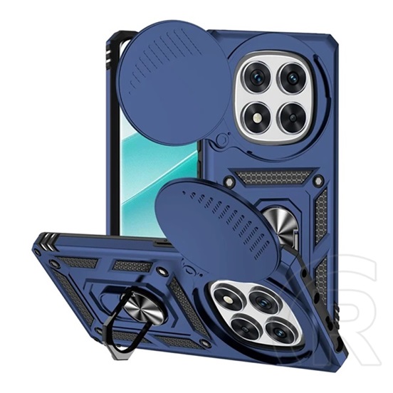 Gigapack Xiaomi Redmi Note 14 Pro 4G defender szilikon telefonvédő (ütésállóság, tartógyűrű, kameravédő) sötétkék