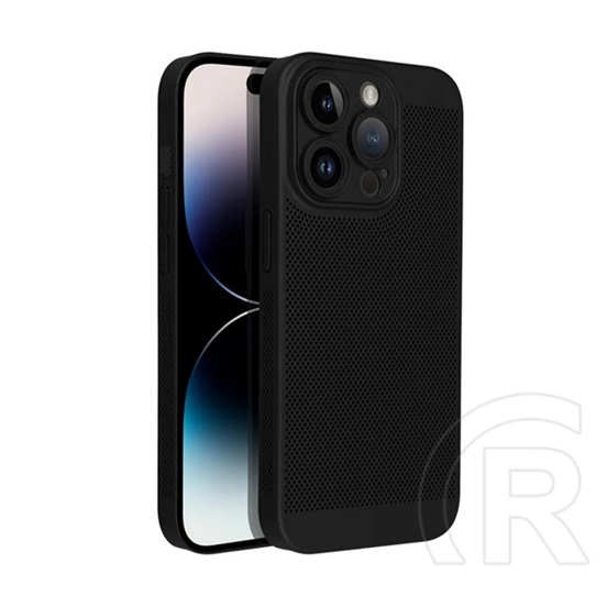 Gigapack Xiaomi Redmi Note 14 Pro 4G műanyag telefonvédő (légáteresztő, lyukacsos, kameravédő) fekete