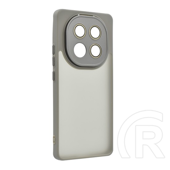Gigapack Xiaomi Redmi Note 14 Pro 4G szilikon telefonvédő (ütésállóság, akril hátlap, kameravédő) világosszürke