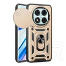 Gigapack Xiaomi Redmi Note 14 Pro 5G  defender szilikon telefonvédő (ütésállóság, tartógyűrű, kameravédő) arany