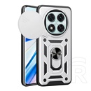 Gigapack Xiaomi Redmi Note 14 Pro 5G defender szilikon telefonvédő (ütésállóság, tartógyűrű, kameravédő) ezüst