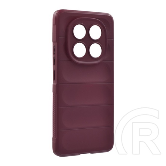 Gigapack Xiaomi Redmi Note 14 Pro 5G szilikon telefonvédő (ütésállóság, kameravédő, 3d) bordó