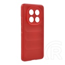 Gigapack Xiaomi Redmi Note 14 Pro 5G szilikon telefonvédő (ütésállóság, kameravédő, 3d) piros