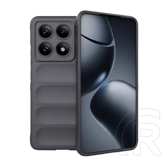 Gigapack Xiaomi Redmi Note 14 Pro 5G szilikon telefonvédő (ütésállóság, kameravédő, 3d) sötétszürke