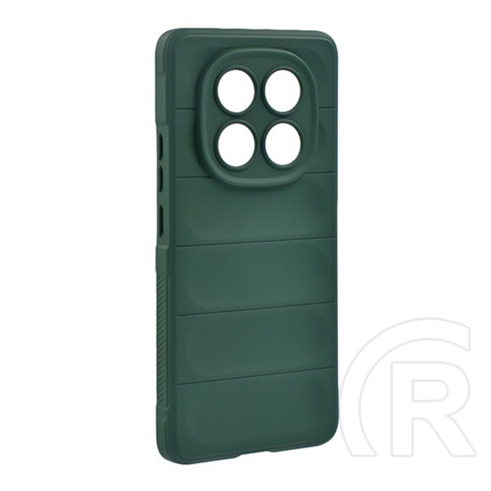 Gigapack Xiaomi Redmi Note 14 Pro 5G szilikon telefonvédő (ütésállóság, kameravédő, 3d) sötétzöld