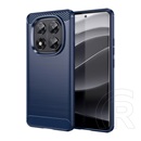 Gigapack Xiaomi Redmi Note 14 Pro 5G szilikon védő (ütésálló, légpárnás sarok, szálcsiszolt, karbon minta) sötétkék