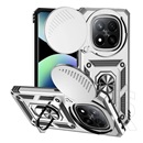 Gigapack Xiaomi Redmi Note 14 Pro Plus 5G defender szilikon telefonvédő (ütésállóság, tartógyűrű, kameravédő) ezüst