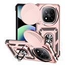 Gigapack Xiaomi Redmi Note 14 Pro Plus 5G defender szilikon telefonvédő (ütésállóság, tartógyűrű, kameravédő) rozéarany