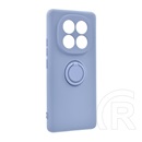 Gigapack Xiaomi Redmi Note 14 Pro Plus 5G szilikon telefonvédő (tartógyűrű, plüss belső, mágneses, kameravédő) lila