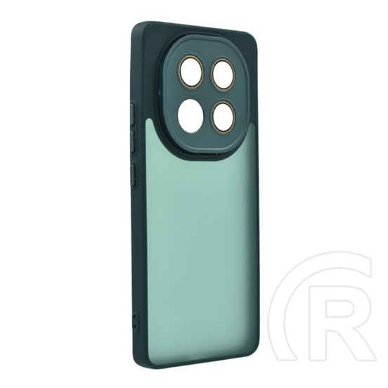 Gigapack Xiaomi Redmi Note 14 Pro Plus 5G szilikon telefonvédő (ütésállóság, akril hátlap, kameravédő) sötétzöld
