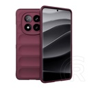 Gigapack Xiaomi Redmi Note 14 Pro Plus 5G szilikon telefonvédő (ütésállóság, kameravédő, 3d) bordó