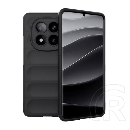 Gigapack Xiaomi Redmi Note 14 Pro Plus 5G szilikon telefonvédő (ütésállóság, kameravédő, 3d) fekete