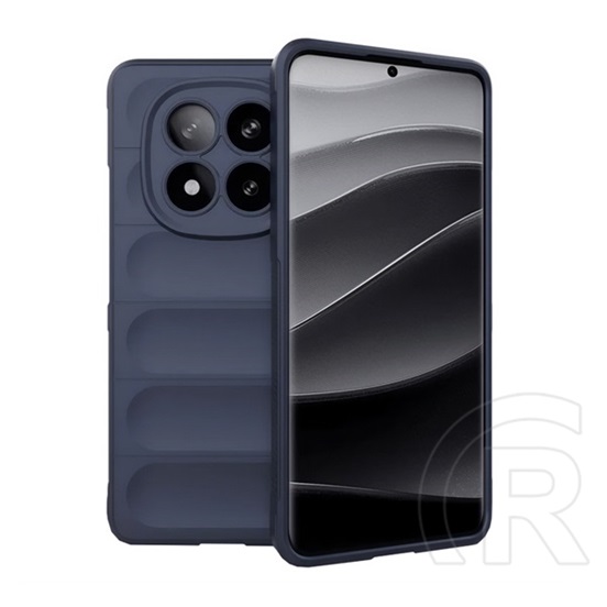 Gigapack Xiaomi Redmi Note 14 Pro Plus 5G szilikon telefonvédő (ütésállóság, kameravédő, 3d) sötétkék