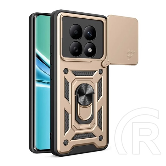 Gigapack Xiaomi Redmi Note 15 5G defender szilikon telefonvédő (ütésállóság, tartógyűrű, kameravédő) arany