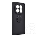 Gigapack Xiaomi Redmi Note 15 5G szilikon telefonvédő (tartógyűrű, mikrofiber plüss belső, mágneses, kameravédő) fekete