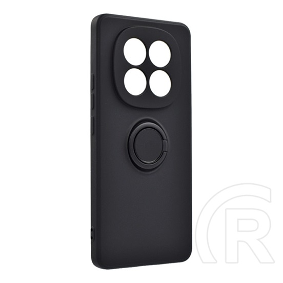 Gigapack Xiaomi Redmi Note 15 5G szilikon telefonvédő (tartógyűrű, mikrofiber plüss belső, mágneses, kameravédő) fekete