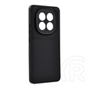 Gigapack Xiaomi Redmi Note 15 5G szilikon telefonvédő (ütésállóság, mágneses, bőr hatású hátlap, csíkos) fekete