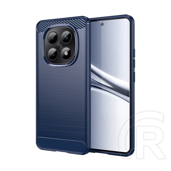 Gigapack Xiaomi Redmi Note 15 5G szilikon védő (ütésállóság, légpárnás sarok, szálcsiszolt, karbon minta) sötétkék