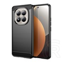 Gigapack Xiaomi Redmi Note 15 Pro 4G szilikon védő (ütésállóság, légpárnás sarok, szálcsiszolt, karbon minta) fekete