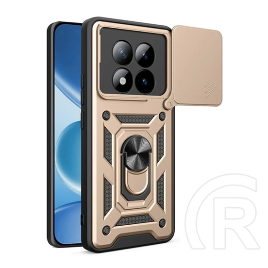 Gigapack Xiaomi Redmi Note 15 Pro Plus 5G defender szilikon telefonvédő (ütésállóság, tartógyűrű, kameravédő) arany
