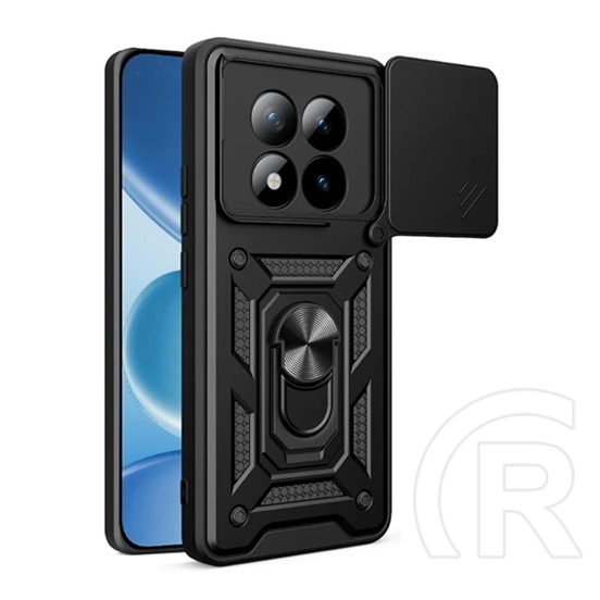 Gigapack Xiaomi Redmi Note 15 Pro Plus 5G defender szilikon telefonvédő (ütésállóság, tartógyűrű, kameravédő) fekete